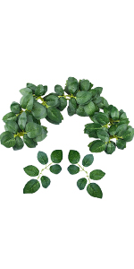 Artificial Greenery Chain Grapes Vines Leaves Foliage Simulation Fruits for Home Room Garden Wedding Garland Outside