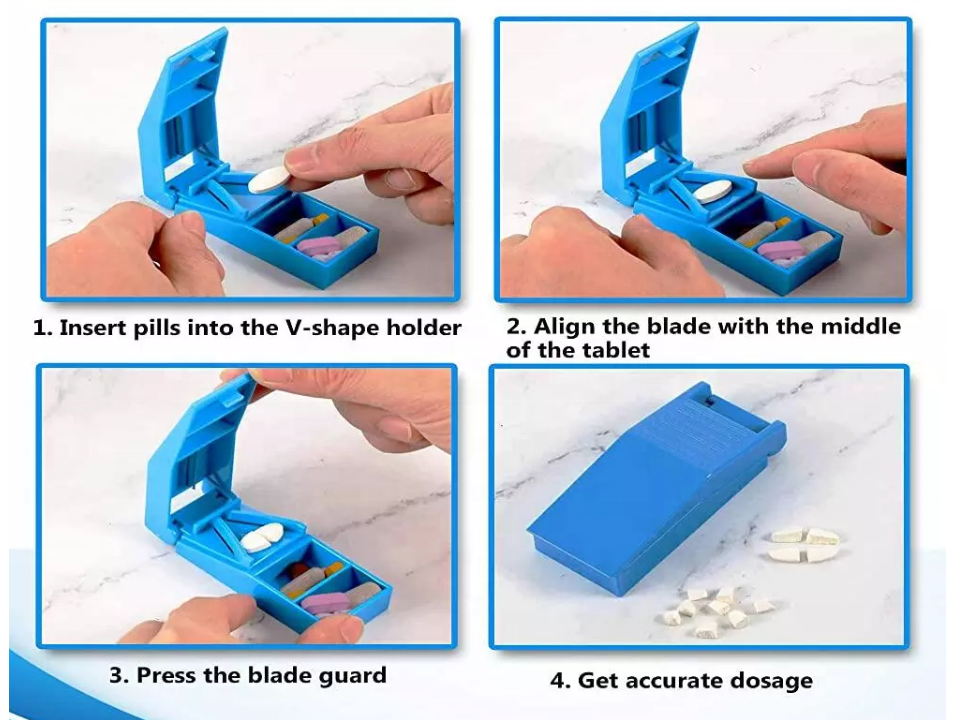 Портативный химикат лекарства резца планшета лекарства коробки распределителя таблетки мини в случай старшиев 2