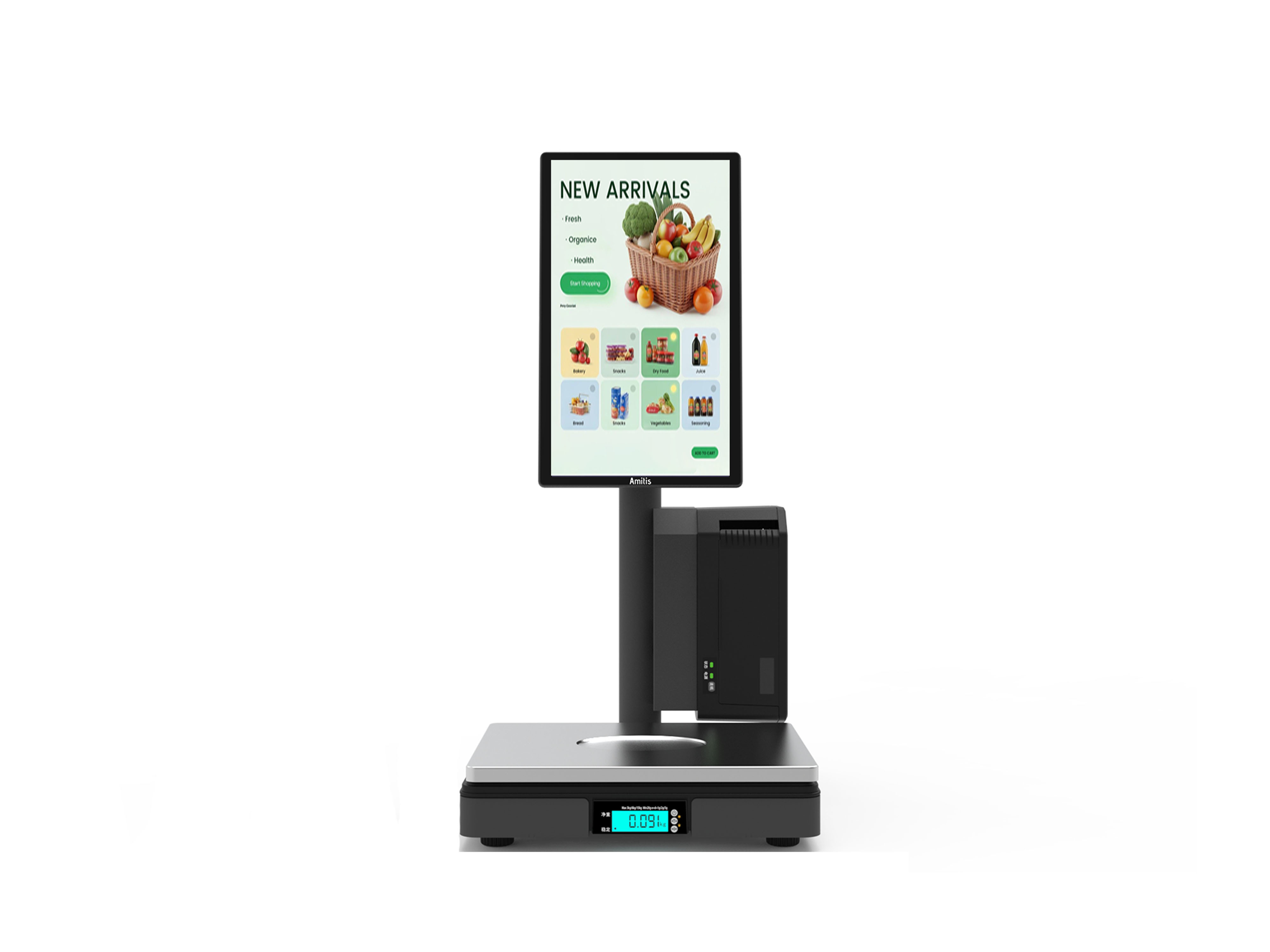 Android POS Peripherals RK3576 Octa-Core Chip AI Camera POS Integrated Weighing Scale