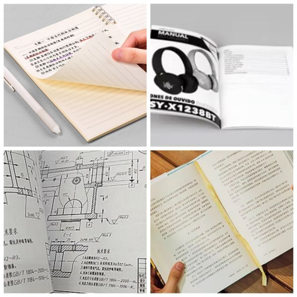65g 75g Creamy Uncoated Book Paper For Product Instructions 700 x 1000mm  65 g 75 g Кремная непокрытая книжная бумага для инструкции по производству 700 x 1000 мм
