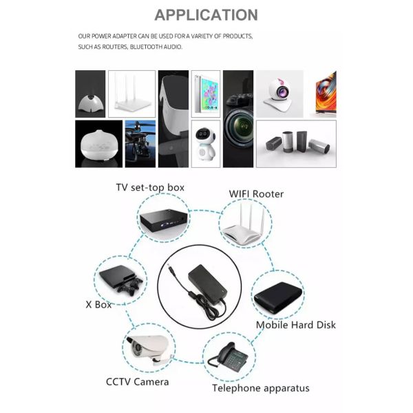Black White Universal AC DC Adaptor 24v 5a AC/DC Adapter 24 Volt 5 Amp Power Supply with UL62368 CE GS SAA PSE KC CCC