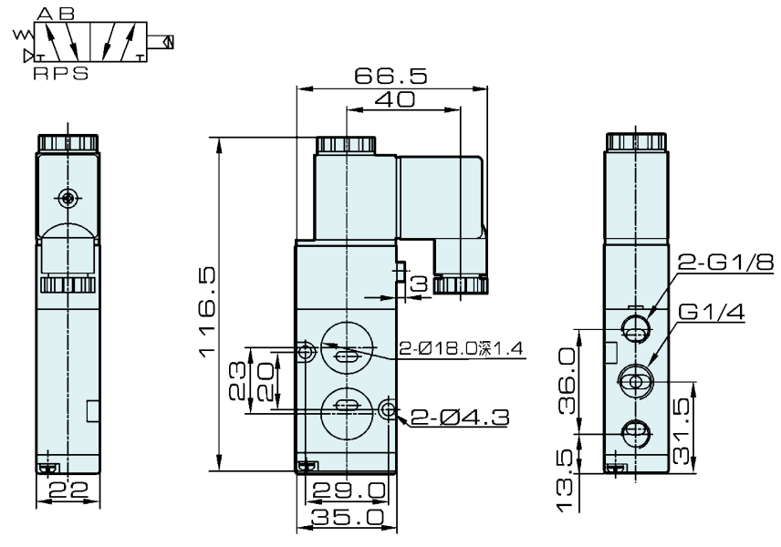 4M210-08 Airtac Type Namur Solenoid Valve Pneumatic 5/2 Way 24V 220V