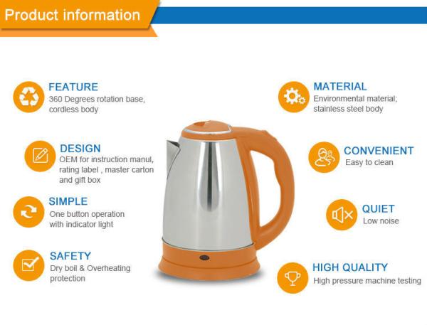 Supplier From China Stainless Steel Polished Commercial Instant Electric Tea Kettle
