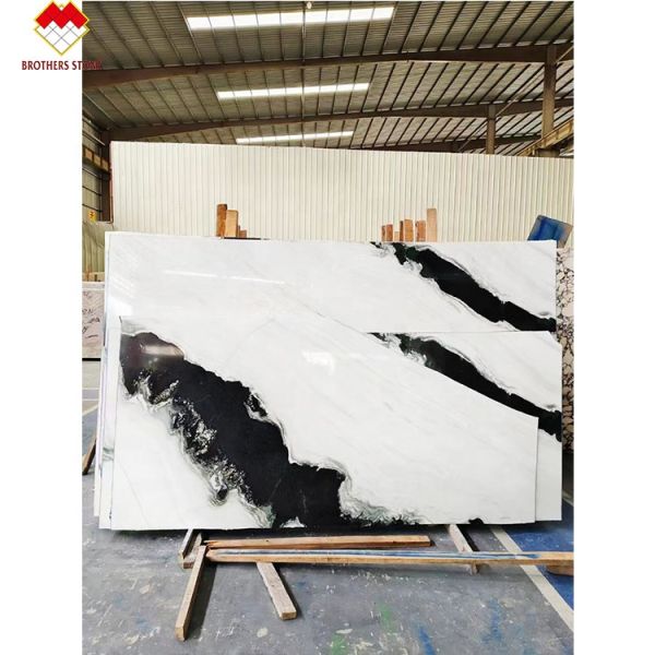18mm Thickness Big Slab Modern Natural Panda White Marble Spiral Steps Staircase