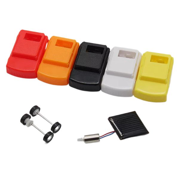 Diy solar Jeep Juguetes de coches Arte Artesanías Regalos Juguetes de coches pequeños con energía solar para niños