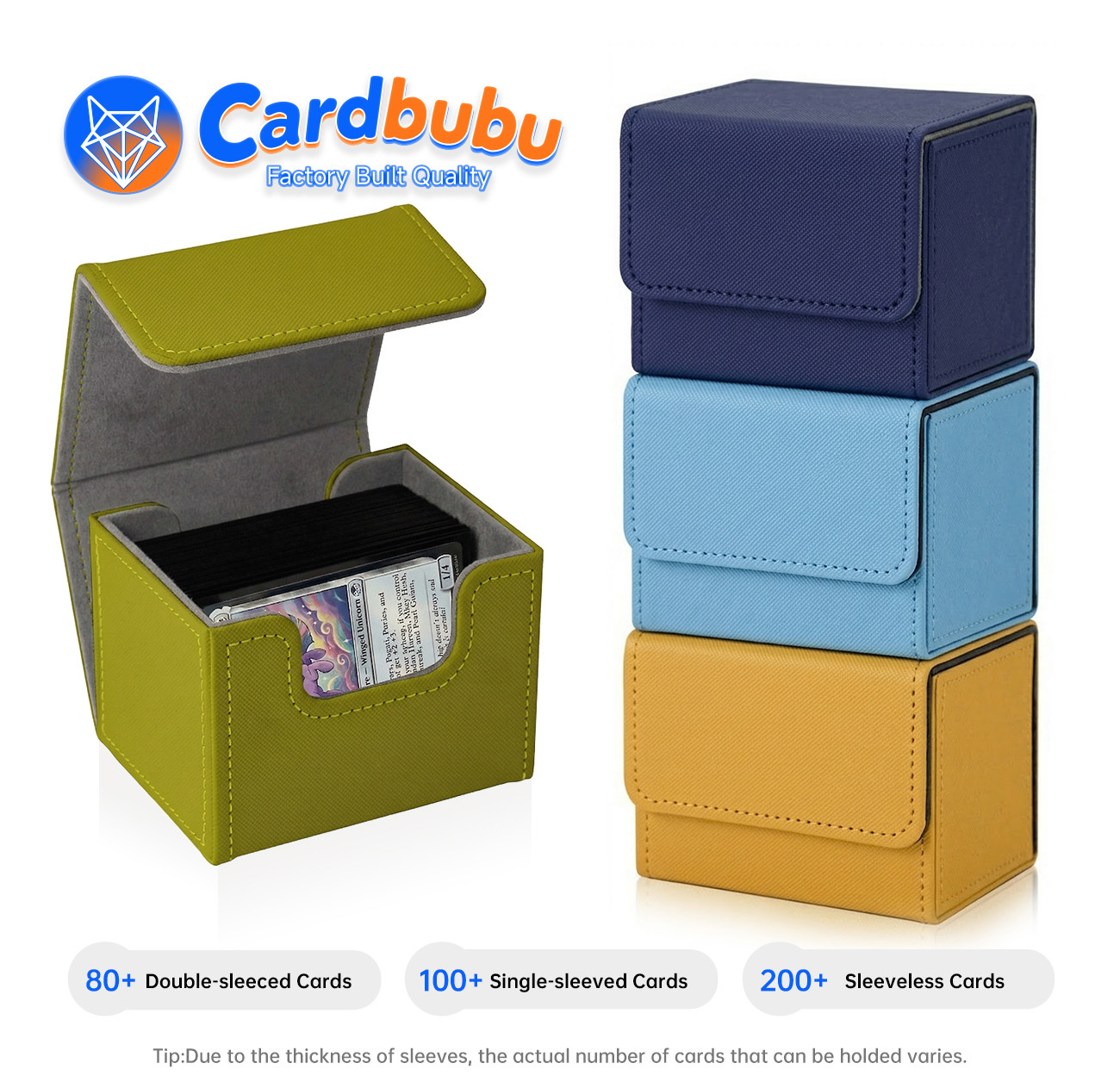 Crosswise Leather Deck Box Mtg Magnetic Deck Box 3.95 Inch Lock Storage Yugioh