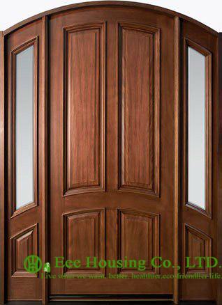 External glazed Solid Timber Entry Door,fixed sidelites, clear or frosted glass