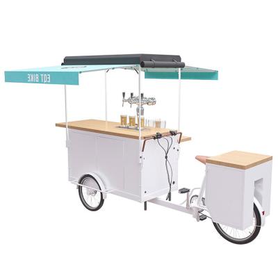 Ar bonde quadro de aço inoxidável fácil de usar de refrigeração do carro da bicicleta da cerveja