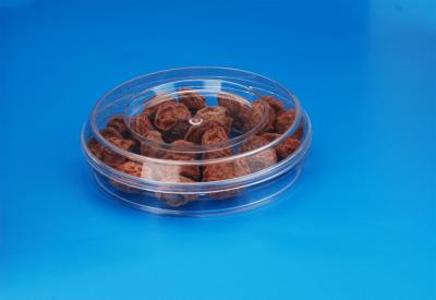 PET Clear Plastic Storage Jars , Round Shape Plastic Food Canisters 42G