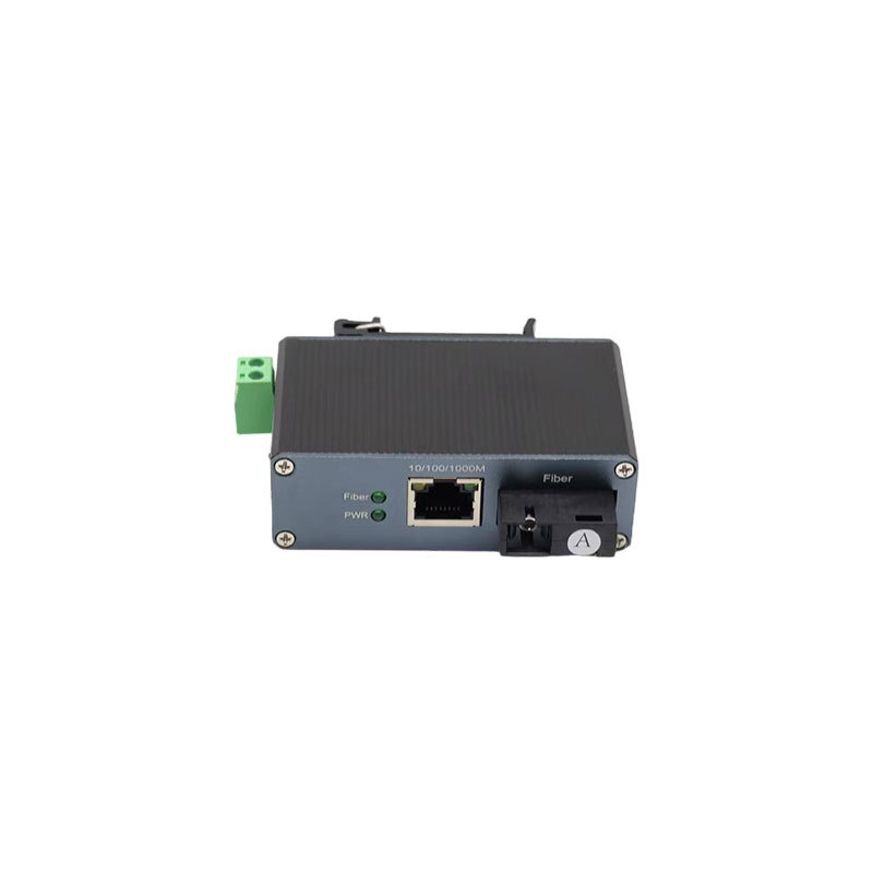 Industrial Mini Gigabit Fiber Ethernet Switch 1 Fiber 1 RJ45 Port 1000Mbps Network Switch