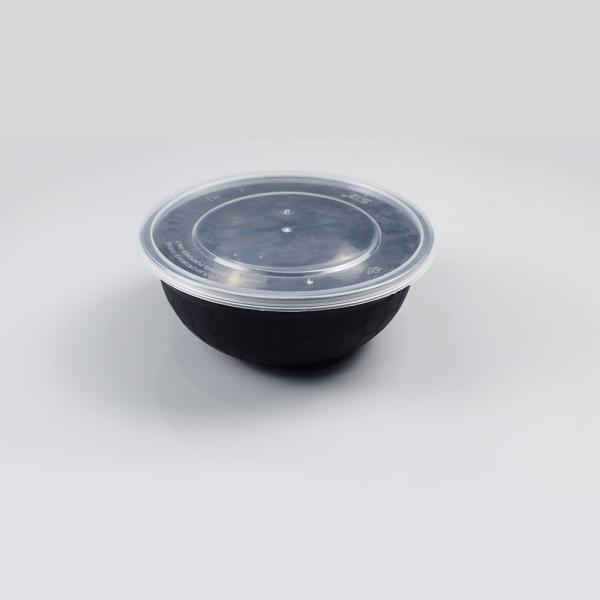 Disposable Plastic Soup Bowls Disposable Serving Bowl For Salad Soup Noodles Containers With Lids
