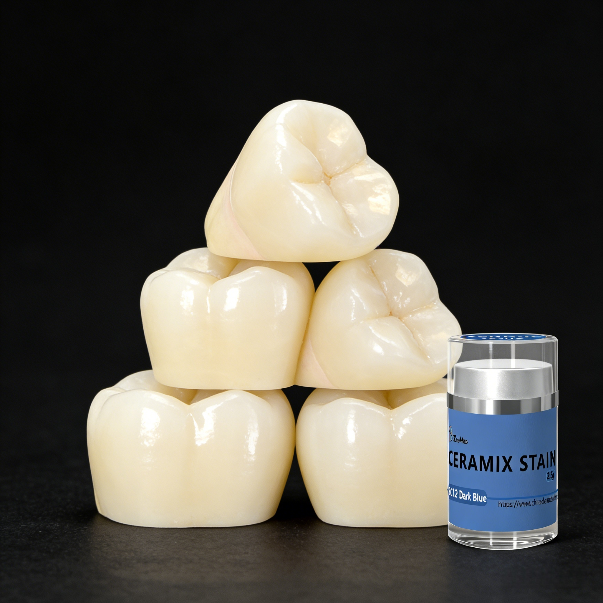 Shelflife 24 Months Ceramix Stain Biocompatible Variable Opacity Options Ceramic Stains Designed for Dental Applications