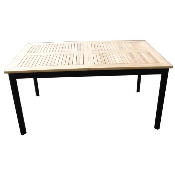 Modern Aluminum Teakwood Table and Chair for Garden
