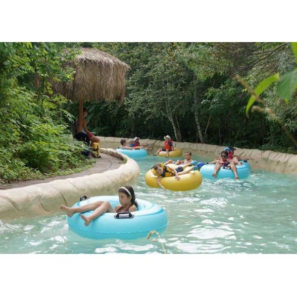 Hotels Commercial Lazy River Water Park Custom Style For Outdoor Family Spray