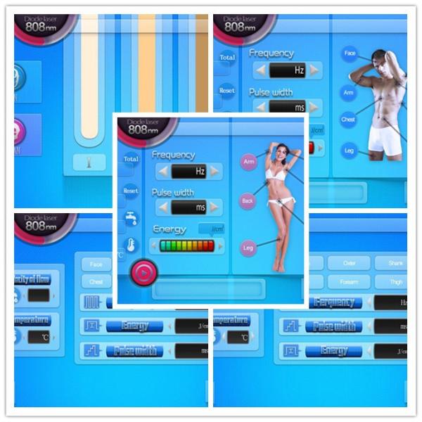Advanced 808nm diode laser permanent hair removal beauty equipment & machine