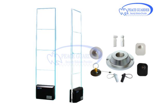 Dual Acrylic Gate EAS Anti Theft Tagging System With Wide Detection Colorful Light Alarm