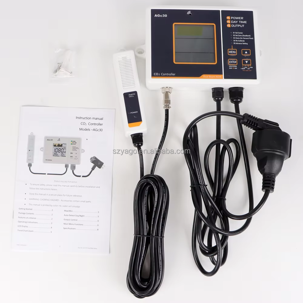 High Precision CO2 Controller AGc30 with Smart Ventilation for Greenhouse Control System