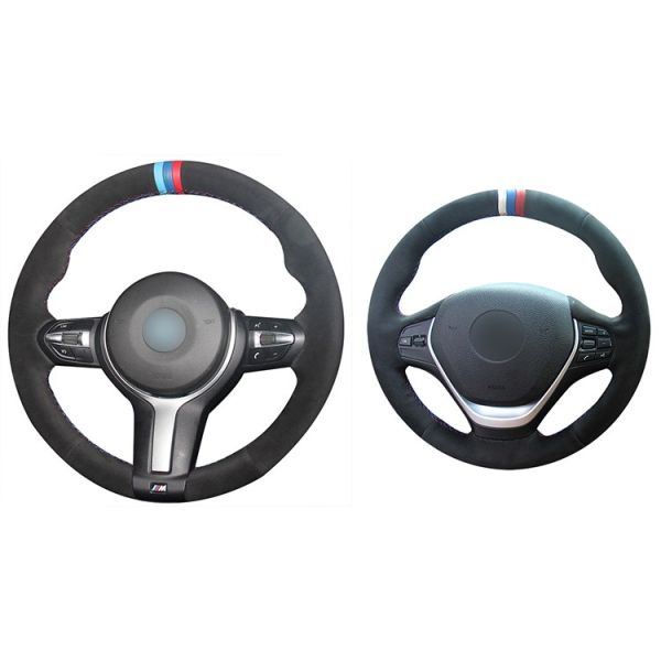 for BMW Car Key Covers Personalised Hight Standard Synthetic Black Suede