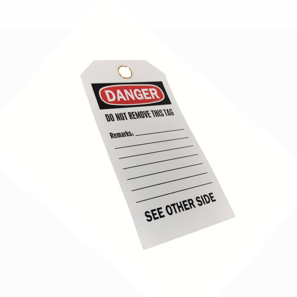 Etiquetas de segurança de plástico personalizadas impermeáveis e duradouras