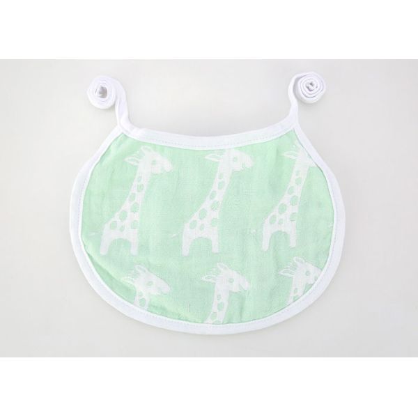 2pk Jacquard Infant Baby Feeding Bibs / Toddler Drool Bibs Healthy And Safe