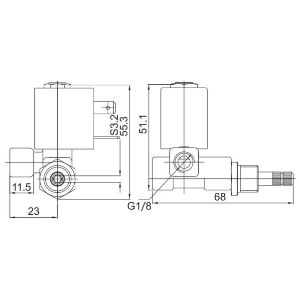 DC AC 220V 24V клапана соленоида 5531 подачи естественного каменноугольного газа регулируемый