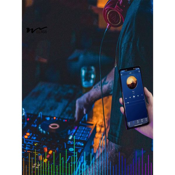 Self-Adhesive Design Bluetooth Music LED Strip for Bedroom Atmosphere Enhancement