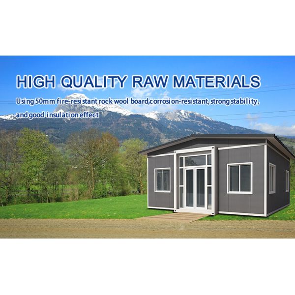 Customized Expandable Container House 2 Bedrooms Prefabricated Modular House