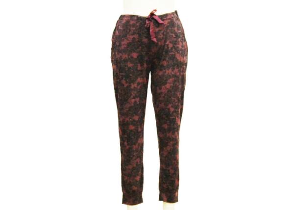 Skinny Leg Ladies Casual Pants Women'S Pull On Trousers Sleep Wear Adjustable Waist Band