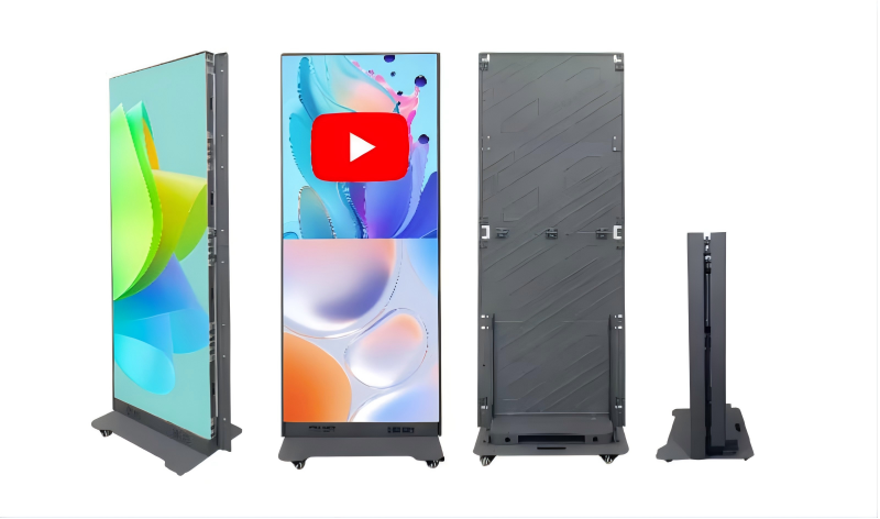 Foldable LED Poster Display/Ultra-slim poster screen
