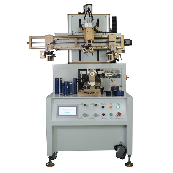 High Precision ±0.015mm Full Servo Round Screen Printing Machine with 600pcs/H Speed for Cylindrical Products