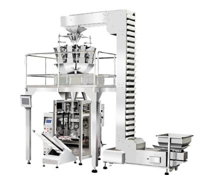 Asas de galinha congeladas dos alimentos que pesam e máquina de embalagem vertical congelada do selo da suficiência do formulário de Dumplins da máquina de empacotamento