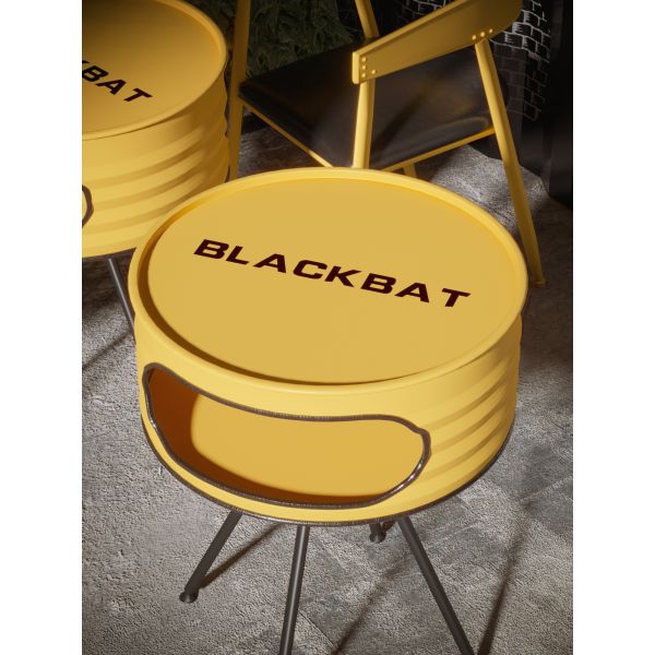 Outdoor Oil Drum Furniture Metal Restaurant Cafe Tables And Chairs Industrial