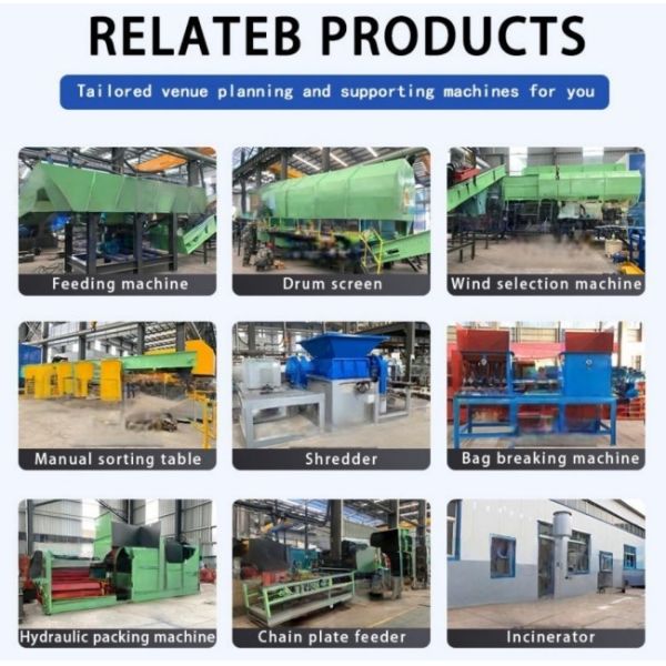 Construction Demolition Separation Machine Automatic Garbage Recycling Waste Sorting Plant Line System