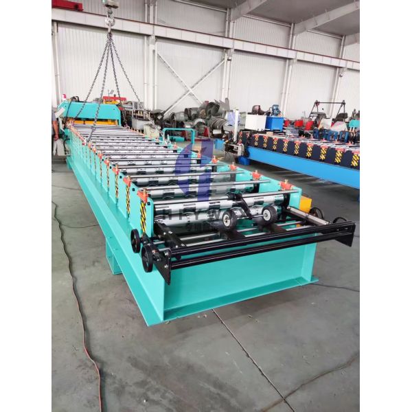 Corrugated PLC Control Trapezoidal Roll Forming Machine 40M/min For Trapezoidal Roof Sheets
