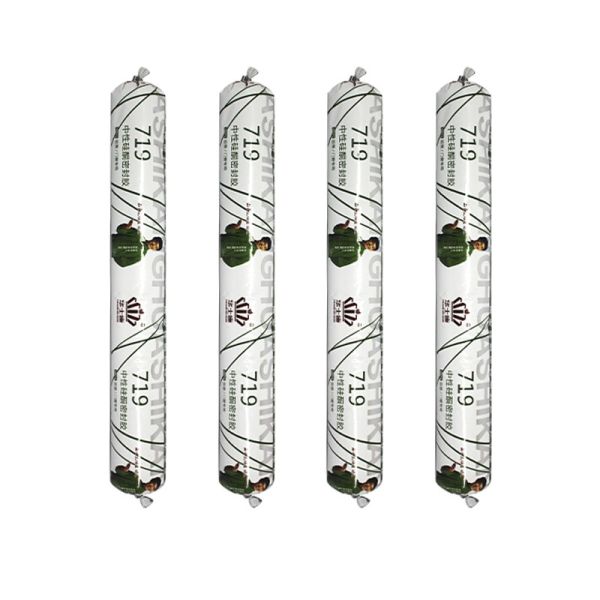 Нейтральный устойчивый к погодным условиям герметический герметик Силиконовый строительный водонепроницаемый Черный