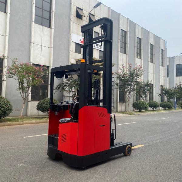 2 ton 2000kg 24V battery powered seat electric reach truck forklift lift 3m-6m