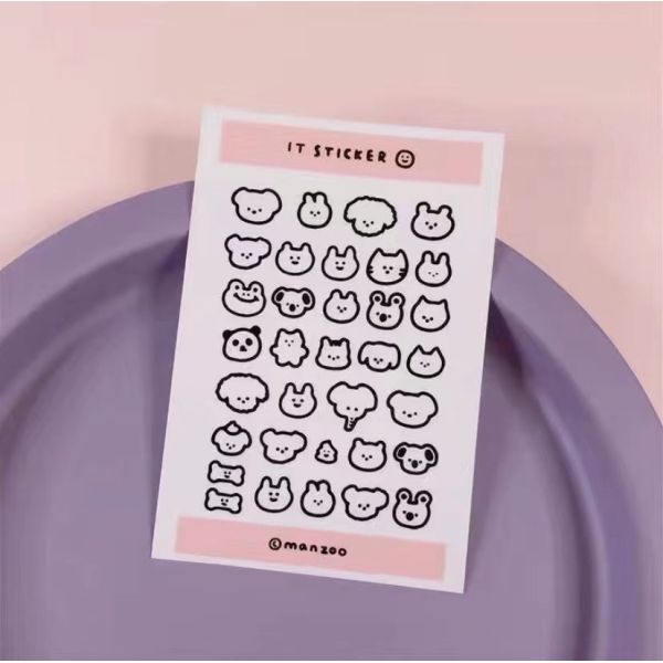 ビジネスのための漫画のステッカー シートを印刷する防水デジタル