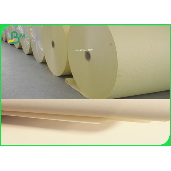 Prix excentrés crèmes de feuille jaune du papier vergé 70gsm de Woodfree enormes