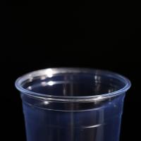 Copo de PET plástico de 600 ml de durabilidade Copo de café frio de plástico empilhável Livre de BPA