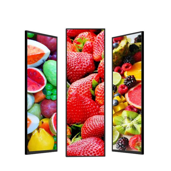 24.5 Inch Ultra Wide Stretched Bar LCD Shelf , Digital Advertising Display 500cd/m2