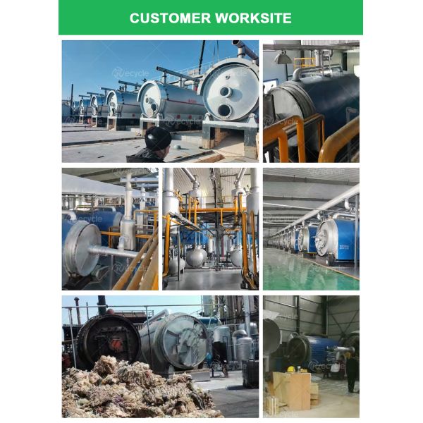 Beston Group Fully Continuous Pyrolysis Plant for Waste Tyre to Fuel Oil and Carbon Black
