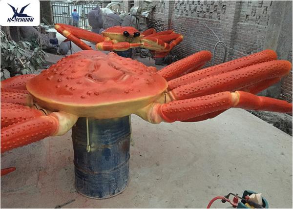 Playground Indoor High Simulation Giant Animatronic Animals Realistic Crab Model