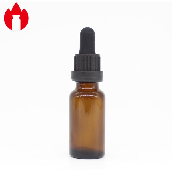 10ml 18mm Mouth Screw Top Vials Amber Glass Essential Oil Bottles