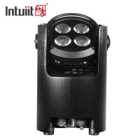Wifi imperméable a mené à télécommande à piles sans fil des lumières 4x12w RGBW Dmx de pair