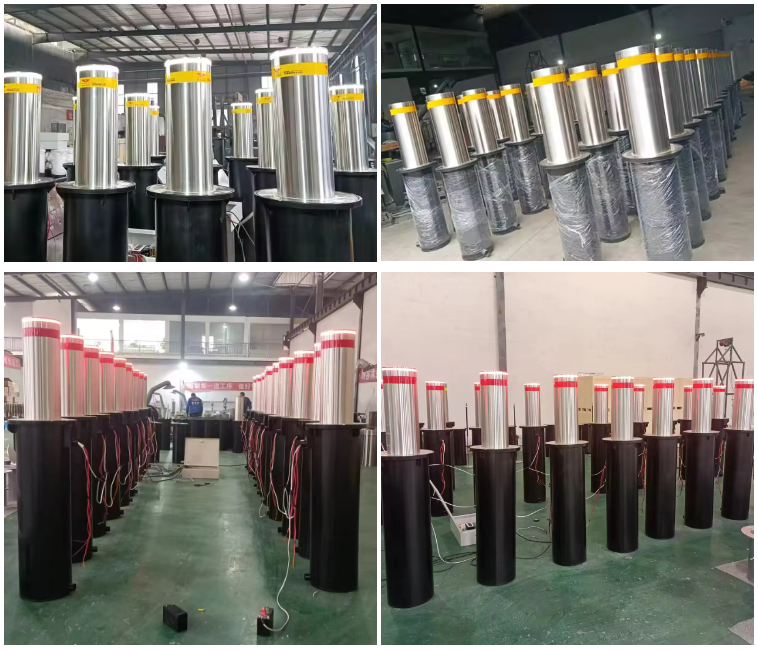 Road Safety Equipments Automatic Hydraulic Bollard System for Pedestrian Walkways