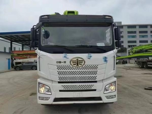 37 Meter FAW Used Concrete Pump Truck Boom 2018Year White Green