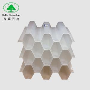 White Plastic Tube Settler Media , WasteWater Treatment Tube Pac Media Blue