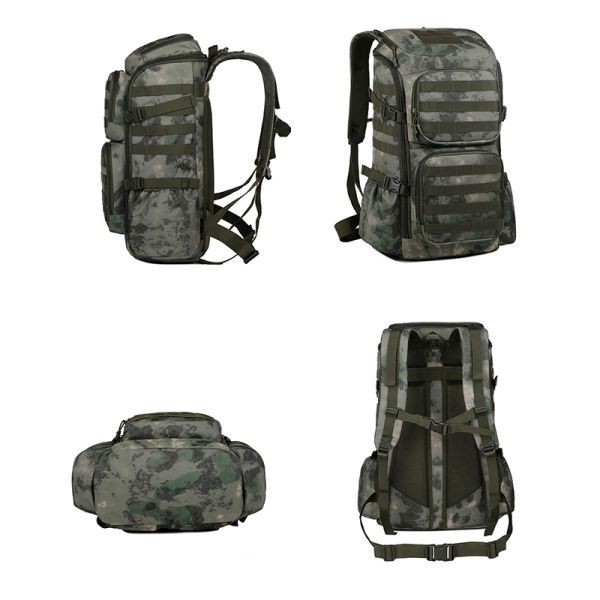 Mochila táctica de exterior impermeable, unisex para acampar, montañismo.