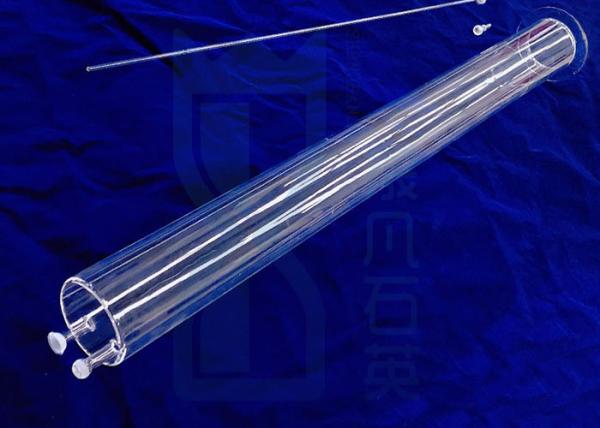 Furnace Quartz Tubing Flange With Large Joints Transparent High Purity