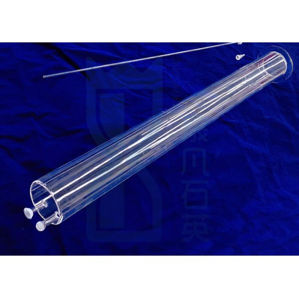 Furnace Quartz Tubing With Large Quartz Flanges And Quartz Joints